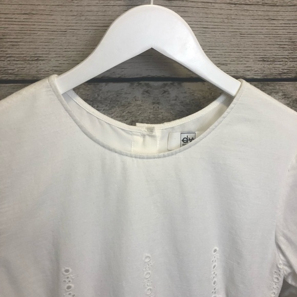 Dolce Vita White Eyelet A Line Mini Dress Medium - Picture 8 of 15